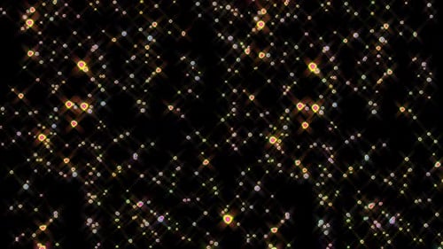 Colorful Shimmering Sparkles Glittering Overlay Background Animation