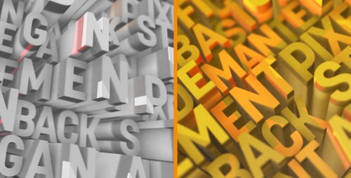 Dynamic 3D Text Logo Reveal Opener