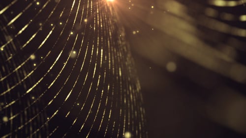 Cinematic Stage Gold Sparks