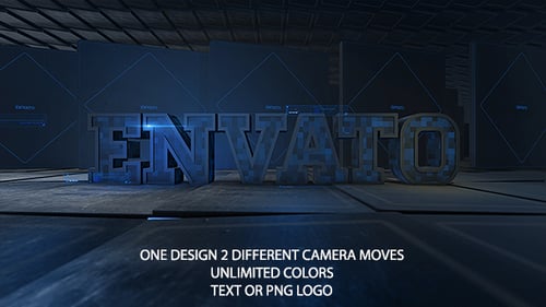 Digital Glitch Futuristic Logo Reveal