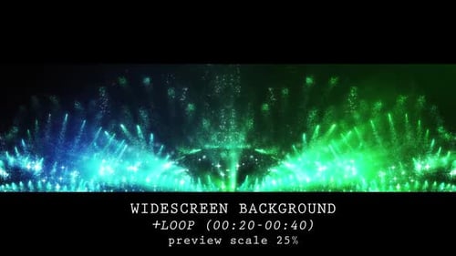 Neon Stage Particles Widescreen Background