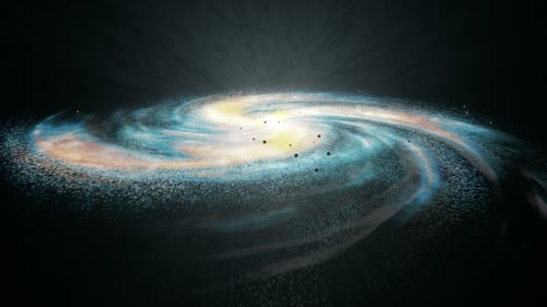 Futuristic Spiral Galaxy Animation