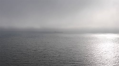 Scenic Ocean View on an Overcast Day