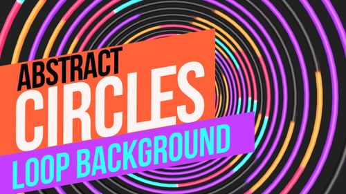 Colored Circles Vj Loop