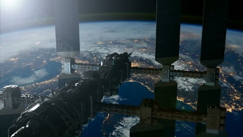 Space Station Orbiting Earth