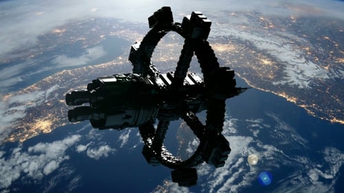 Space Station Orbiting Earth
