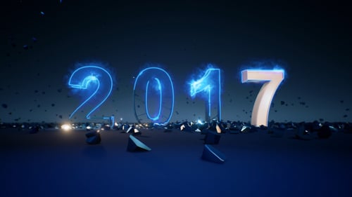 Dynamic New Year 2017 Countdown with Explosive Transition