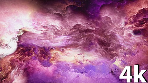 Dynamic Abstract Nebula Clouds Animated Background