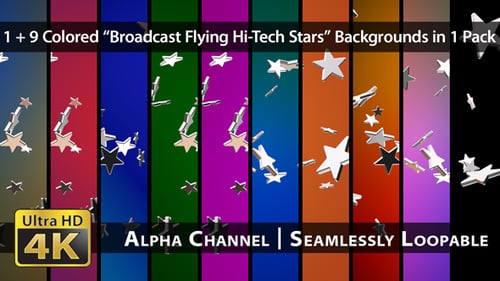 Broadcast Flying Hi-Tech Stars - Pack 02