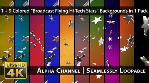 Übertragung fliegender Hi-Tech-Stars — Pack 03