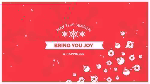 Modern Festive Holiday Greeting Card Animation