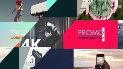 Dynamic Geometric Promo Template with Modern Motion Graphics