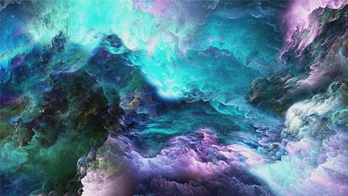 Swirling Abstract Galactic Clouds Animation