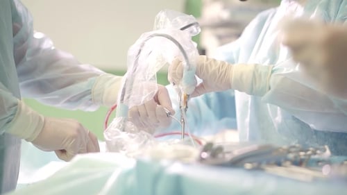 Surgical Operation in a Modern Operating Room