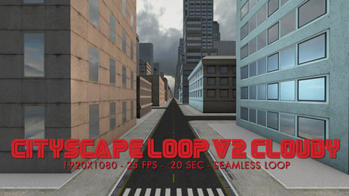 Cityscape Loop (Layout V2) Bewölkt