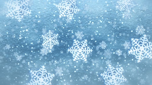 Falling Snowflakes Winter Holiday Background Loop