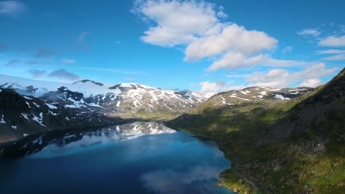 Aerial Footage Beautiful Nature Norway.