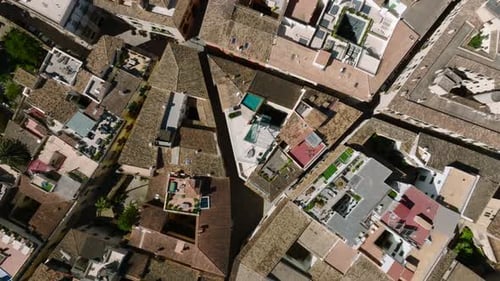 Vista aérea de la capital de Mallorca Palma De Mallorca en España