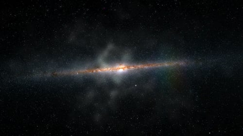 Traveling Through The Milky Way Galaxy Cosmic Starfield Loop