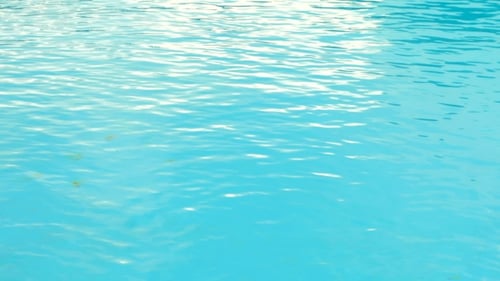 Close View of Clear Beautiful Blue Flowing Water