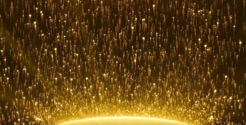 Partikel der goldenen Sonne
