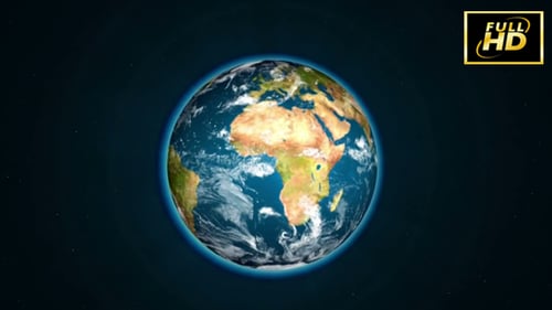 Earth Globe Rotation