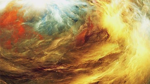 Arrière-plan lumineux est la nébuleuse spatiale