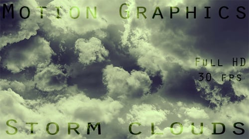 dunkle Gewitterwolken