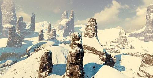 Fantastische Natur- und Winterlandschaft
