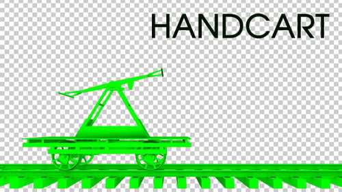 3D Handkarren-Zug