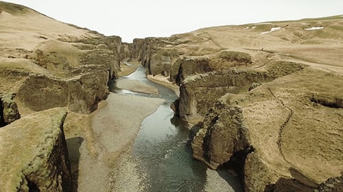 Fjarrgljfur Canyon in South Iceland