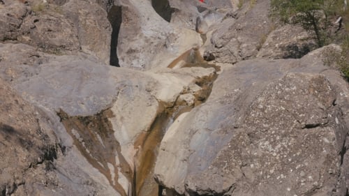 Mountain Stream Flowing Through Stones