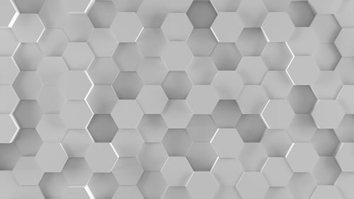 Geometric Hexagon Grid Undulating Abstract Background Animation
