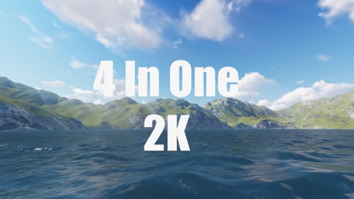 Collection of Realistic Animated Nature Landscapes and Seascape Backgrounds