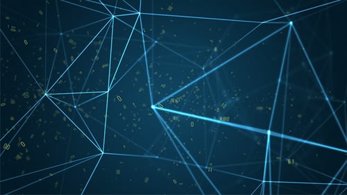 Digital Data Network Abstract Background - Revolving V1