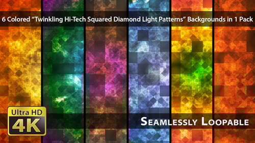 Colorful Abstract Geometric Shifting Blocks Background Animation