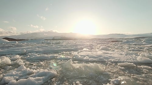 Beautiful Cold Landscape in Iceland