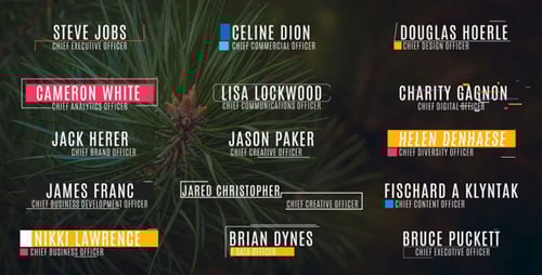 Clean Geometric Lower Third Title Animations for Corporate Content