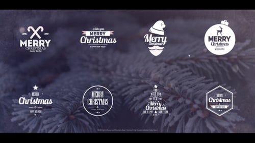 Minimal Christmas Titles