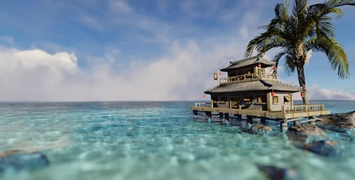Casa junto al mar