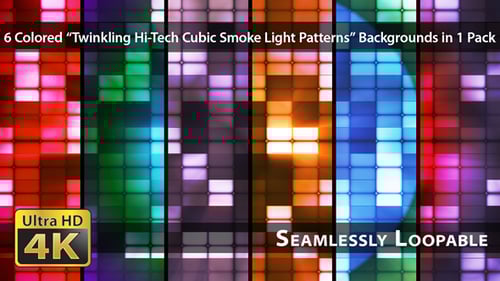 Abstract Glowing Square Grid Pattern Background