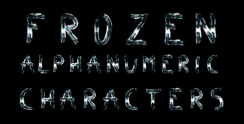 Eingefrorene alphanumerische Zeichen
