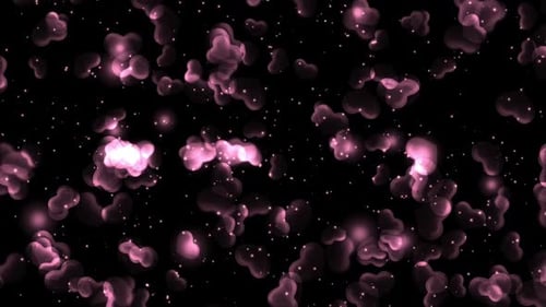 Sparkling Pink Hearts Romantic Background Animation