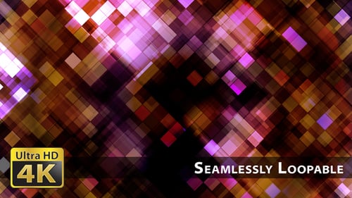 Abstract Diamond Grid Loop with Shifting Colors and Light