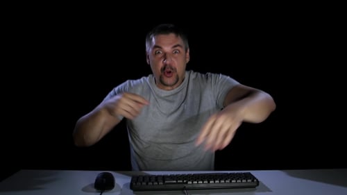 Man Enjoying the Results of Your Favorite Team