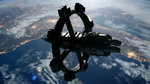 Space Station Orbiting Earth