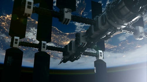 Station spatiale internationale en orbe autour de la Terre