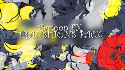 Dynamic Cartoon Explosion Transition Pack
