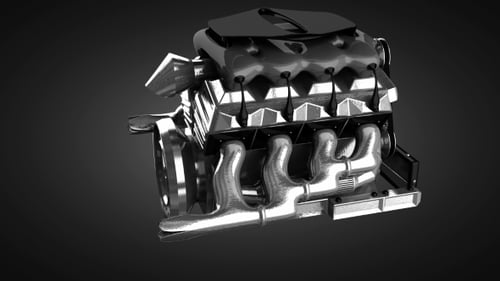 Loop Rotate Car Engine