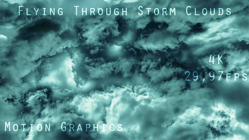 Flying With a Spin Through Stormy Clouds